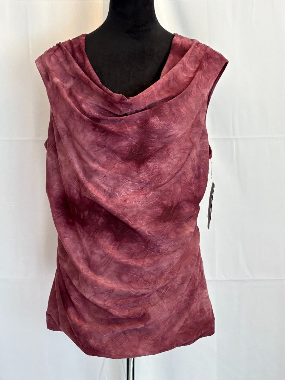 AGB Sleeveless Cowl Neck Top Women's Size XL